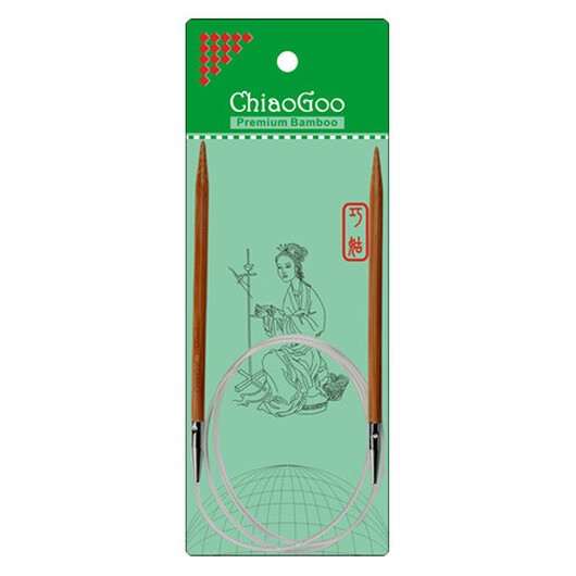 ChiaoGoo Bamboo Rundstickor Bambu 80 cm 8 mm Patina