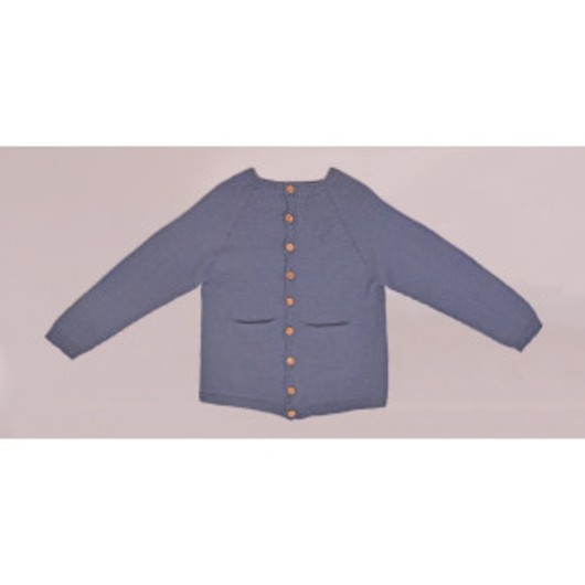 Stickad Basic Cardigan från Rito Krea - Cardigan Stickmönster str. 2 - 7 år