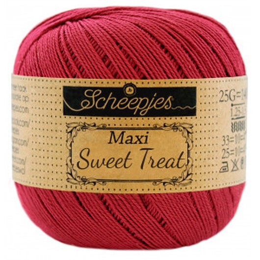 Scheepjes Maxi Sweet Treat Garn Unicolor 192 Scarlet