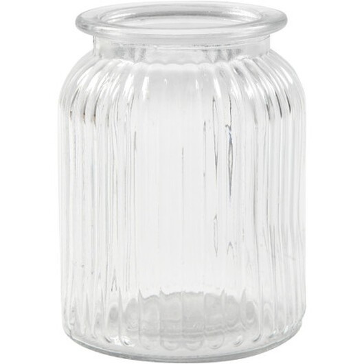 Glasburk, H: 14,5 cm, Dia. 11 cm, Hålstl. 7 cm, 6 st./ 1 förp.