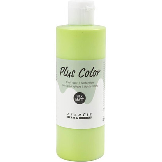 Plus Color Hobbyfärg, limegrön, 250 ml/ 1 flaska