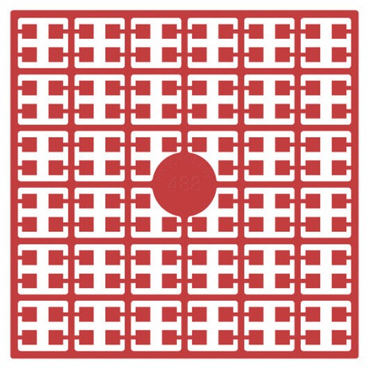 Pixelhobby Midi Pärlor 488 Ljus Julröd 2x2mm - 140 pixels