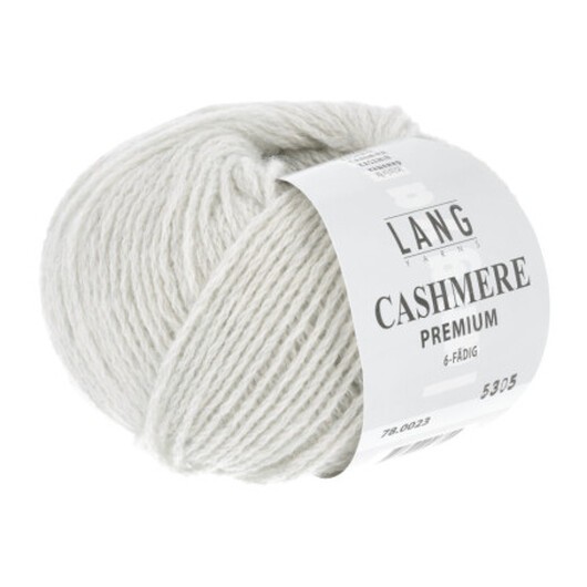 Lang Yarns Kashmir Premium Garn 23 Ljusgrå Melange