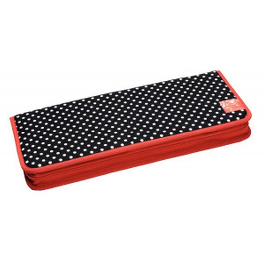 Prym Etui till Stickor Polka Dots Svart 20x43 cm