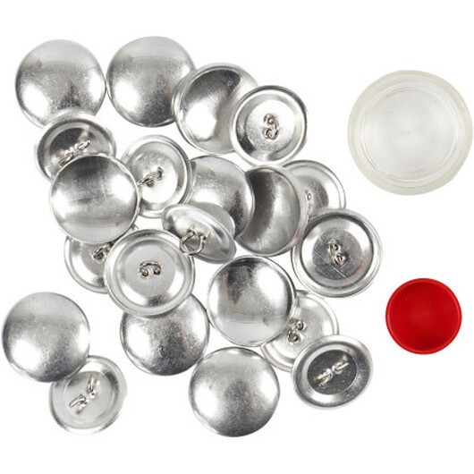 Ãverdragsknappar, diam. 22 mm, 12 st / 1 frp.