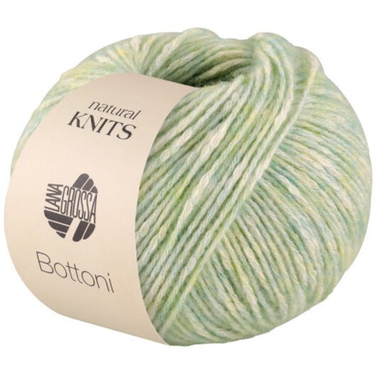 Lana Grossa Bottoni Garn 11 Pastellgrön/kräm