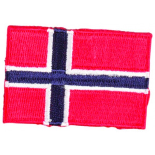 Strykmärke Flagga Norge 4x6cm - 1 st.