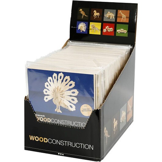 3D-byggfigur, storlek 9-25 cm, 8x6 st / 1 pk.