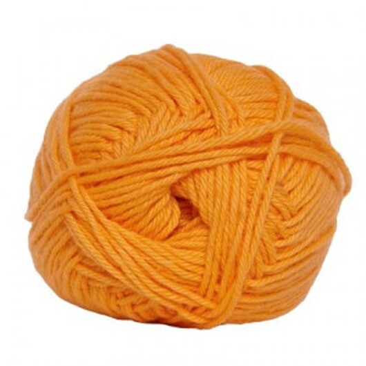 Hjertegarn Cotton nr. 8 Garn 3255 Ljus Orange