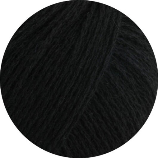 Lana Grossa Cashmere Pure Garn 08 Svart