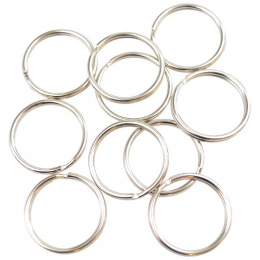 Infinity Hearts Nyckelring Silverfärgad 22mm - 10 st.