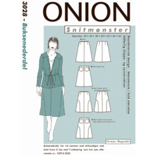 Onion Snittmönster 3028 Byxkjol Str. 34-46
