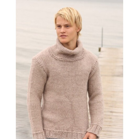 Jakob by DROPS Design - Sweater Stick-mönster strl. S - XXXL