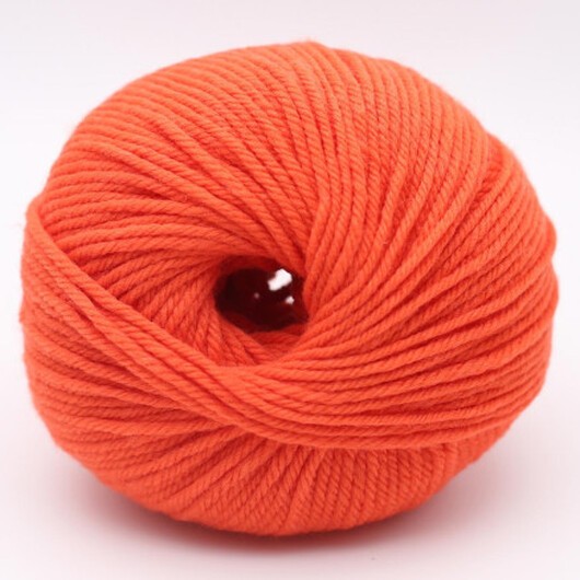Kremke Soul Wool The Merry Merino 140 GOTS garn 09 Blodorange