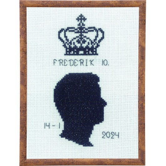 Permin Broderikit Frederik 10. 15x20cm