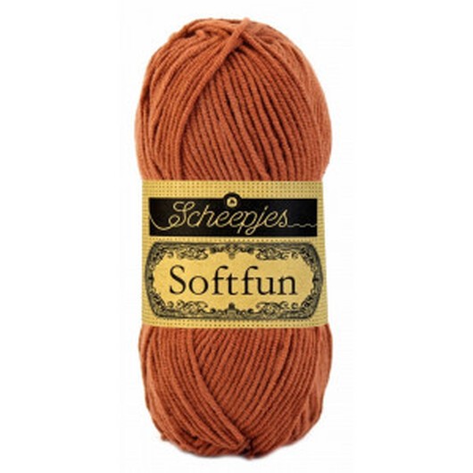 Scheepjes Softfun Garn Unicolor 2431 Terracotta