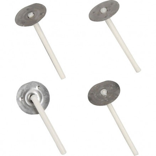Vaxade ljusvekar, L: 3,5 cm, tjocklek 2 mm, 100 st.