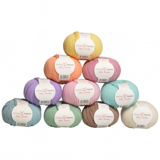 Infinity Hearts Baby Merino Garnpaket 08 Vår - 10 st