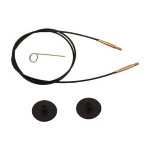 KnitPro Wire / Kabel till Ändstickor 76cm (Blir 100cm inkl. stickor) S
