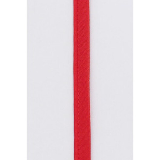 Passpoalband i Metermått Polyester/Bomull 003 Röd 8mm - 50cm