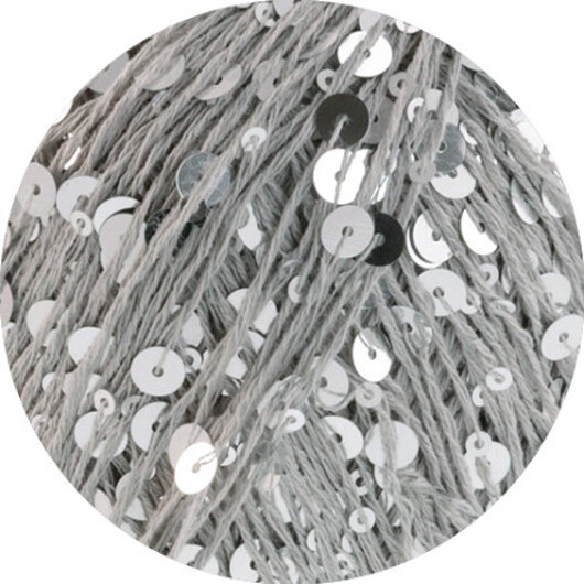 Lana Grossa Cosmo Garn 2 Ljusgrå