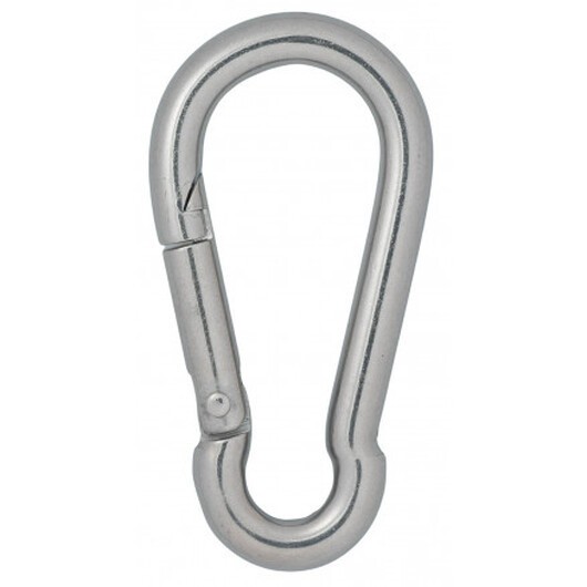 Infinity Hearts Karbinhake Rostfritt Stål Silver 80x40mm - 3 st