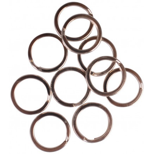 Infinity Hearts Nyckelring Tjock Silverfärgad 15mm - 10 st