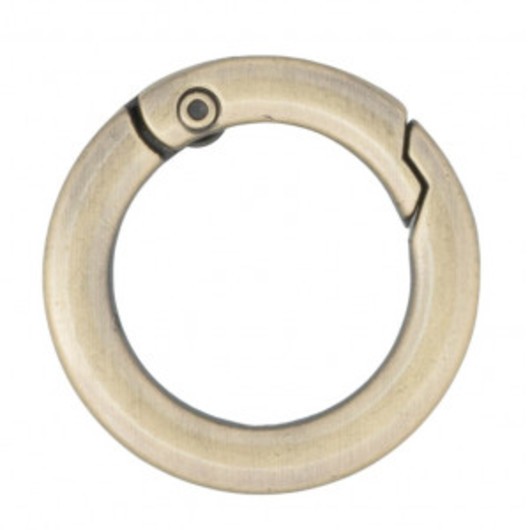 Infinity Hearts O-ring med Ãppning Mässing Antik brons Ø23,5mm - 5 st