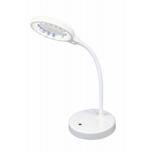 Kleiber LED Bordlampa med Förstoringsglas Vit 28,5cm