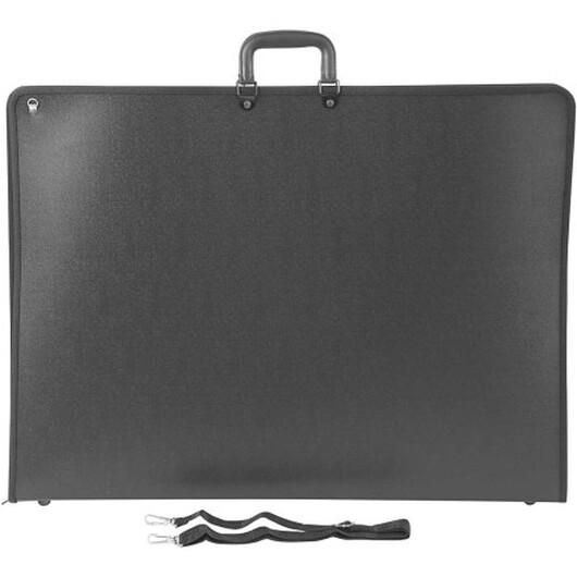 Portfolio/Portföljmapp, A2, ark 420x600 mm, stl. 74x55 cm, svart, 1 st.