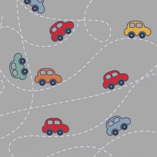 Bomullsjersey Print Tyg 150cm 010 Bilar - 50cm