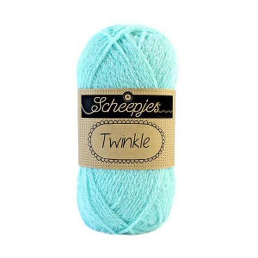 Scheepjes Twinkle Garn Glimmer 921 Ljus Turkos