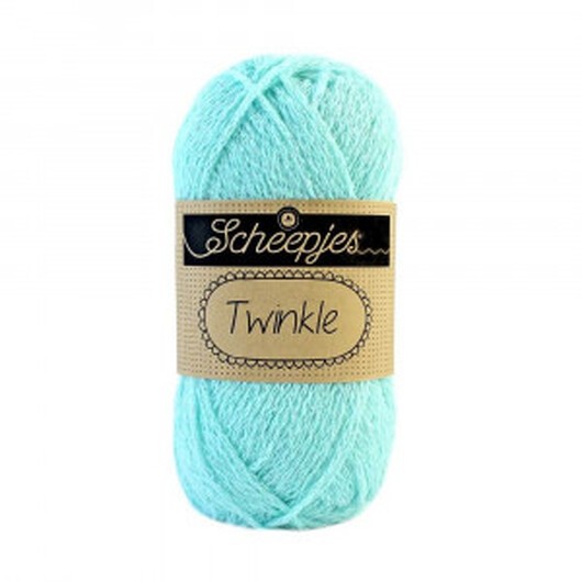 Scheepjes Twinkle Garn Glimmer 921 Ljus Turkos