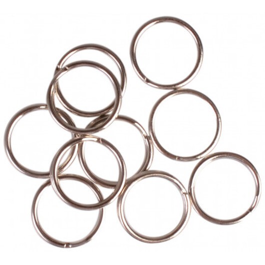 Infinity Hearts Nyckelring Tunn Silverfärgad 15mm - 10 st