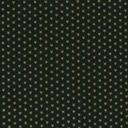 Poplin m/stjärnor 145cm 025 Grön - 50cm