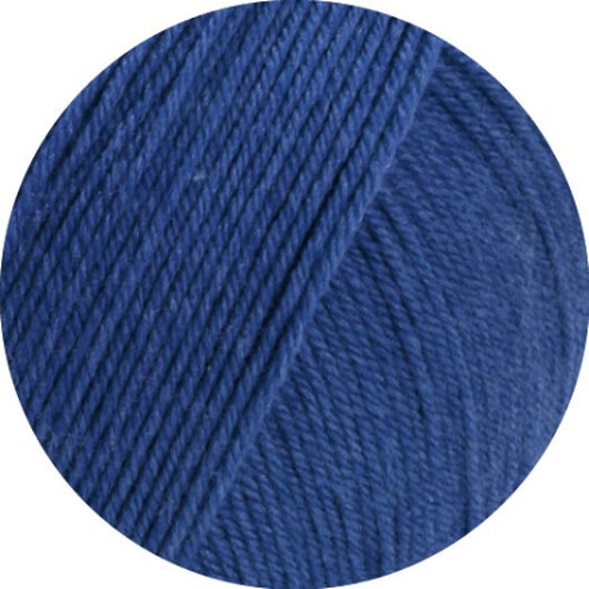Lana Grossa Meilenweit 100 SETA Garn 45 Kungsblå