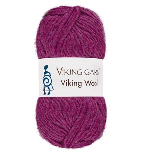 Viking Garn Wool Mörkrosa 566