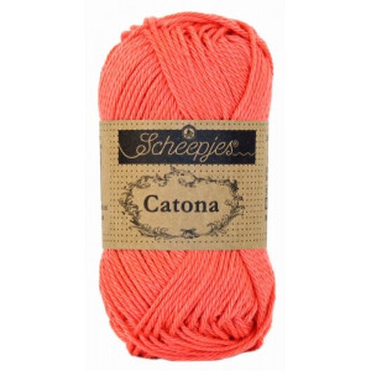 Scheepjes Catona Garn Unicolor 252 Watermelon