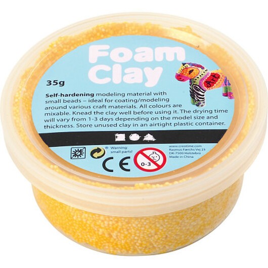 Foam ClayÂ® , gul, 35 g/ 1 burk