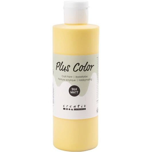 Plus Color Hobbyfärg, crocus yellow, 250 ml/ 1 flaska