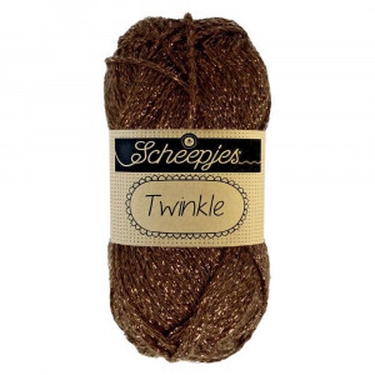 Scheepjes Twinkle Garn Glimmer 939 Brun