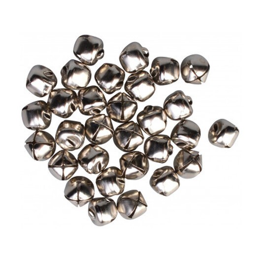 Infinity Hearts Bjällror / Skallerklockor Metall 10 mm - 30 st.