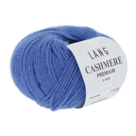 Lang Yarns Kashmir Premium Garn 06 Kungsblå