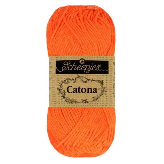 Scheepjes Catona Garn 603 Neon Orange - 25g