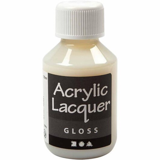 Akryllack, blank, 100 ml/ 1 flaska