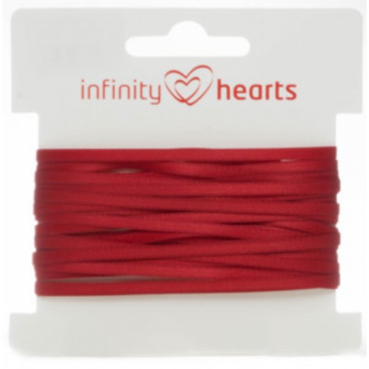 Infinity Hearts Satinband Dubbelsidigt 3mm 260 Vin - 5m