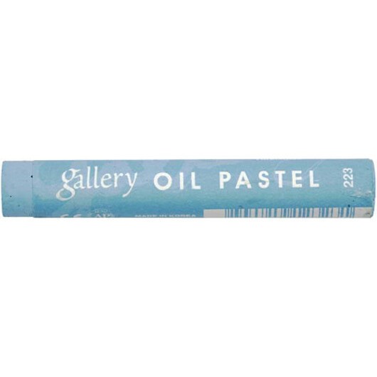 Gallery Oljepastellkritor Premium, L: 7 cm, tjocklek 11 mm, turkosblå (223), 6 st./ 1 förp.