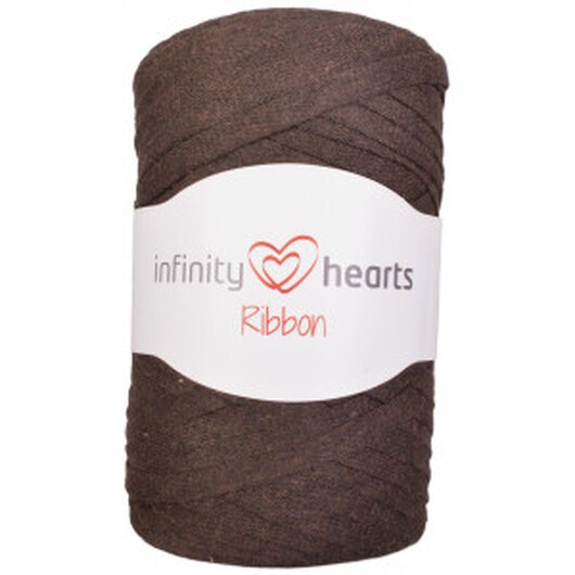 Â Infinity Hearts Ribbon Trikågarn 10 Mörkbrun