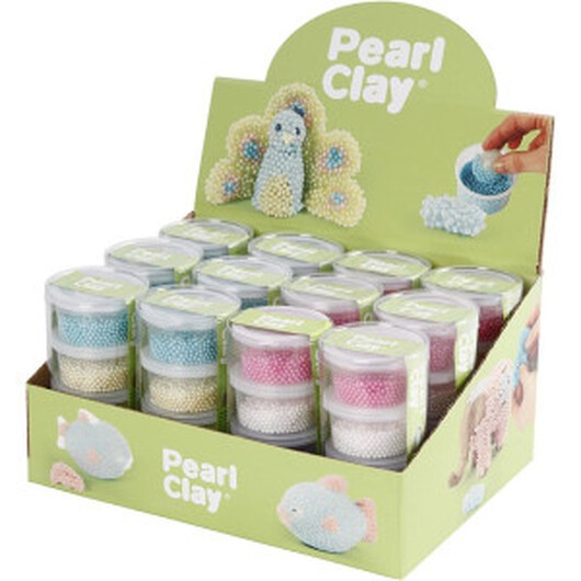 Pearl ClayÂ® , mixade färger, 12 set/ 1 förp.