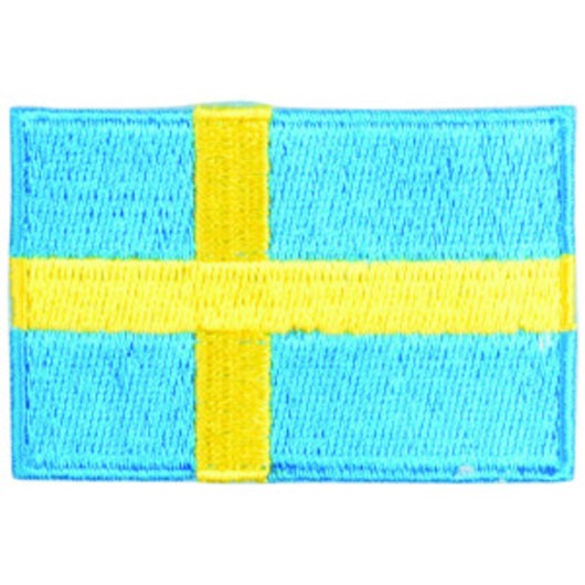 Strykmärke Flagga Sverige 4x6cm - 1 st.